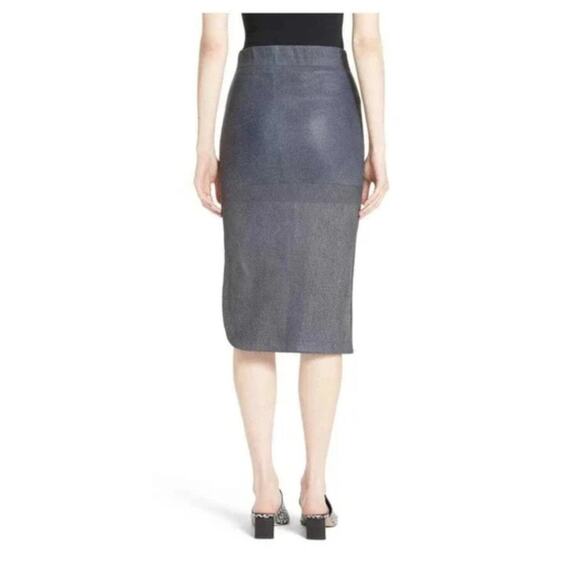 ZERO + MARIA CORNEJO Rai Leather Curved Skirt Size 6 - Picture 2 of 11